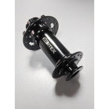 Фото Втулка велосипедная Bitex, MTB, передняя, под сквозную ось 15 мм, ширина 110 мм, 32Н, черный, BX211F15-110RS-BK