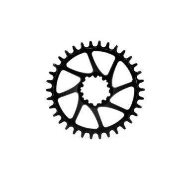 Звезда передняя велосипедная Garbaruk, для SRAM GXP, Round (BOOST), 34T, Black, 5907441528917