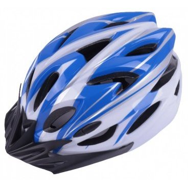 Фото Шлем велосипедный Vinca Sport VSH 25, взрослый, IN-MOLD, сине-белый, VSH 25 Blue-White (L)