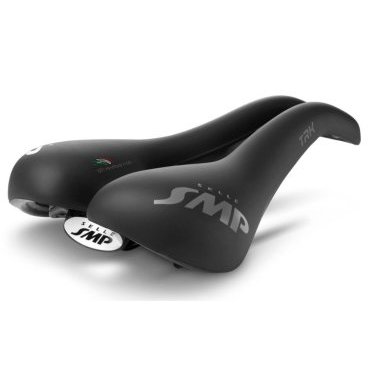 Фото Седло велосипедное SMP TRK MAN, мужское, 280 x 160 мм, вес 405г, черный, 2020