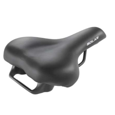 Седло велосипедное MONTE GRAPPA SOLAR, унисекс, с ручкой, 260 х 205 мм, для E-BIKE, черный