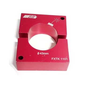 Оправка-зажим WSS, для воздушной банки амортизатора FOX Float X2, алюминий,  красный, FXTK1101