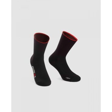 Фото Носки велосипедные ASSOS RSR Socks, унисекс, National Red, P13.60.675.47.0
