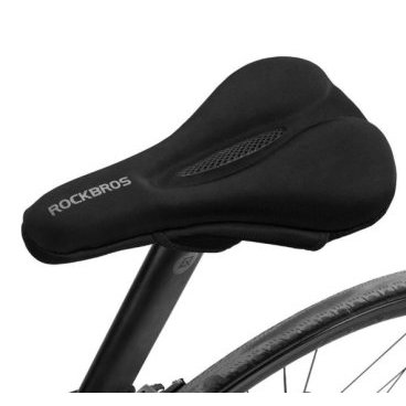 Чехол на седло велосипедный Rockbros, водоотталкивающая, с петлей для фонаря, 28x17 см, черный, LF037