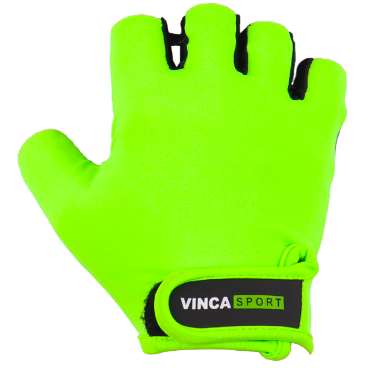 Перчатки велосипедные Vinca Sport, зеленые, VG 948