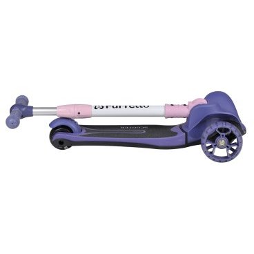 Самокат Farfello WX-M, детский, складной, трёхколёсный, светящиеся колёса, blue/голубой