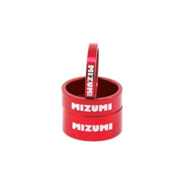 Кольцо проставочное Mizumi, для выноса, алюминий, высота 5 мм, красный, MZM-5-RED