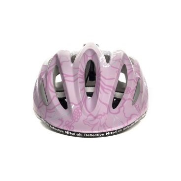 Шлем велосипедный Mizumi K-800, детский, Flower Pink