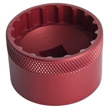 Фото Головка UNIOR, для установки каретки BBR60, диаметр 47 мм, алюминий, красный, 1671.BBR60