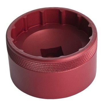 Фото Головка UNIOR, для установки каретки BSA30, диаметр 53 мм, алюминий, красный, 1671.BSA30