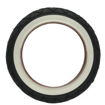 Велопокрышка Kenda K-909 12 1/2" x 2.1/4, 62- 203, черная с белым бортом, 526236