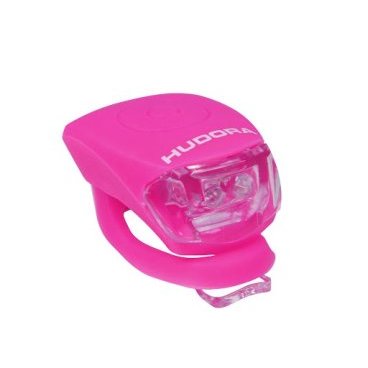 Фонарик велосипедный HUDORA LED Licht Shine, на руль/шлем, pink, 85068