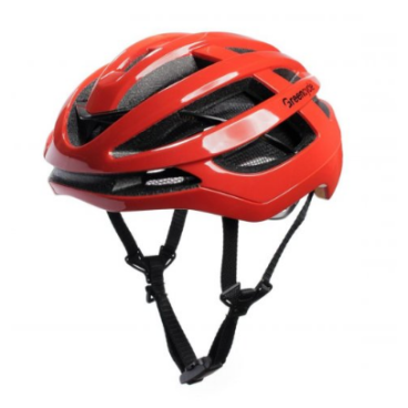 Шлем велосипедный Green Cycle ROCX, темно-оранжевый глянец, HEL-59-87
