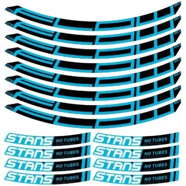 Набор наклеек для ободов Stans NoTubes ZTR GRAIL MK3 700C, VINYL, BLUE, 801C, PR1162