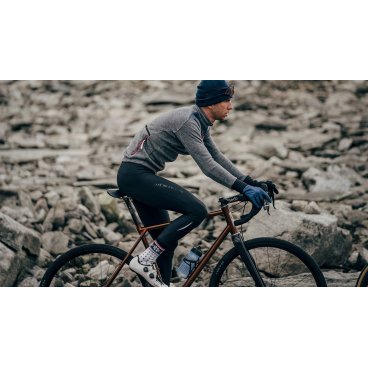 Велоноски Café Du Cycliste Merino Nordic, белый с синим, 3700955312490