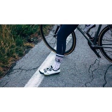 Велоноски Café Du Cycliste Merino Nordic, белый с чёрным, 3700955330746