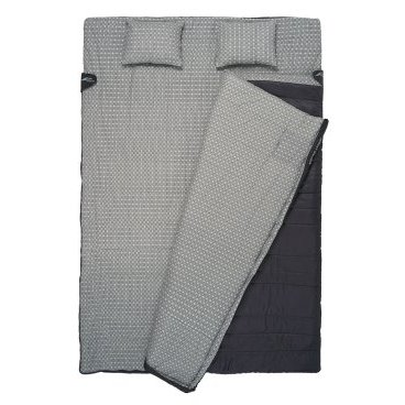 Спальный мешок с подушками TREK PLANET Jersey Double, антрацит, 70312