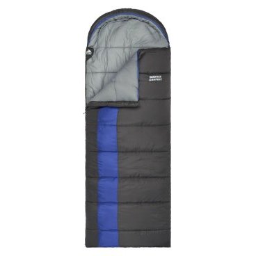 Спальный мешок TREK PLANET Warmer Comfort, с правым замком, серый/синий, 70389-R