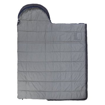 Спальный мешок TREK PLANET Warmer Comfort, с правым замком, серый/синий, 70389-R