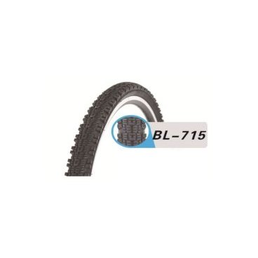 Фото Покрышка велосипедная TRIX TXBL-715, 26"х 2.125, 57-559, горная, средняя, черная, BL-715 BLACK