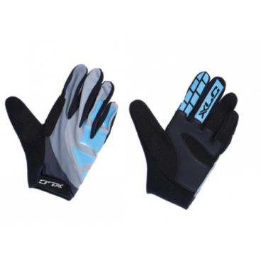 Фото Велоперчатки XLC Full finger glove Enduro grey\blue, 2500148043