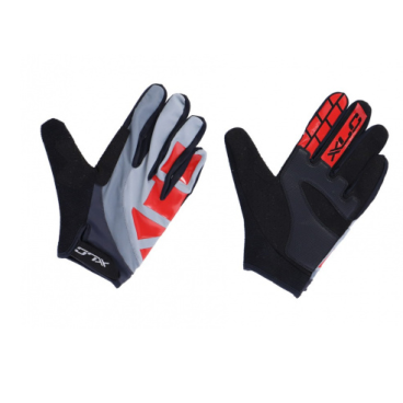Велоперчатки XLC Full finger glove Enduro red/grey, 2500148032