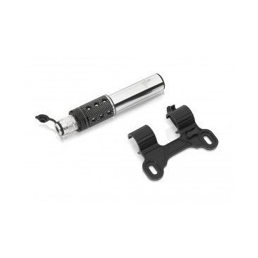 Фото Насос велосипедный XLC Mini pump PU-A06, 11 bar, алюминий, 120 mm, silver\black, 2501900100