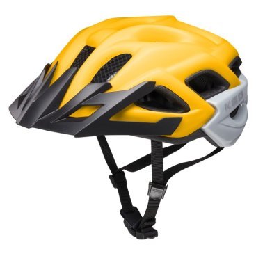 Фото Шлем велосипедный KED Status Junior, детский/подростковый, Yellow Black Matt, 2021
