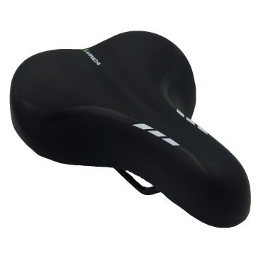 Седло велосипедное VINCA SPORT, 260*200мм, GEL, комфортное, черное, VS 108 gel