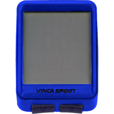 Велокомпьютер Vinca Sport, беспроводной, 12 функций, синий с черным, V 1507 blue/black