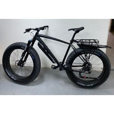 Багажник велосипедный WREN Rear Cargo Rack, для фэтбайка, задний, алюминий, чёрный, WRF100-K