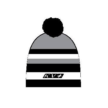 Шапка KV+ Hat St.Moritz, зимняя, чёрный/белый/серый, 20A12, 110