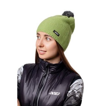 Шапка KV+ Hat St.Moritz, зелёный/серый, 22A12, 106