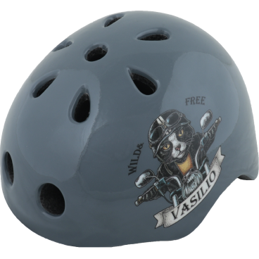 Шлем велосипедный Vinca Sport, детский, с регулировкой, индивидуальная упаковка Vinca Sport, серый, VSH 15 Vasilio