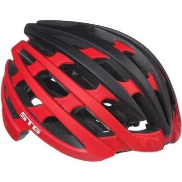 Фото Шлем велосипедный STG HB97-D, красный/черный, Х105189