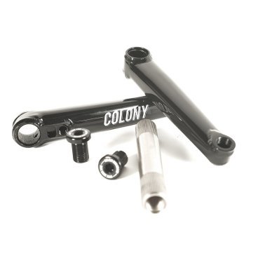 Шатуны COLONY Venator Cranks - 3 piece - 22mm 48 spline - 175mm (ось+два шатуна), цвет ED Black, 03-0021