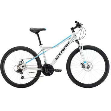 Горный велосипед Stark Slash 26.2 D, 26", серый/голубой, 2022