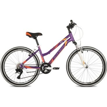 Фото Подростковый велосипед STINGER 24" LAGUNA фиолетовый, алюминий