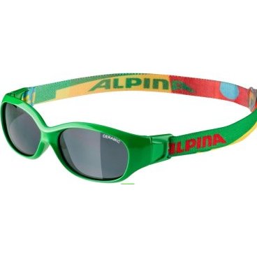 Фото Очки солнцезащитные Alpina 2021-22 Sports Flexxy Kids Green/Puzzle/Black, A8495475