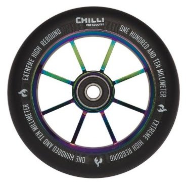 Фото Колесо для самоката Chilli, 2021, Wheel Rocky - 110 mm, Neochrome, б/р, CEW0002