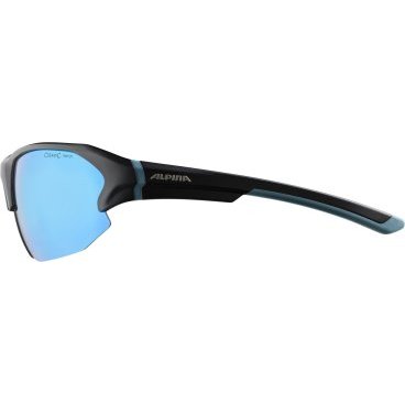 Очки солнцезащитные Alpina 2022 Lyron Black-Dirt-Blue Matt blue mirror Cat. 3 б/р, A86303_32