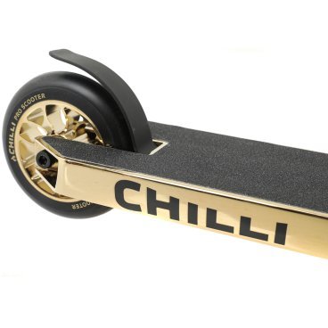 Самокат Chilli Pro Scooter Reaper Gold, детский, трюковый, 2022, желтый, 112-13
