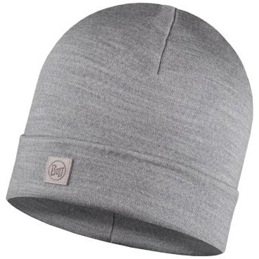 Шапка Buff Merino Heavyweight Hat Solid Light Grey US:one size, 111170.933.10.00