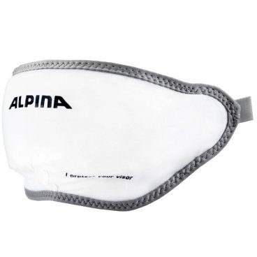Фото Чехол Alpina Helmet Visor Cover, для визора шлема, 2022-23, белый, A9111993