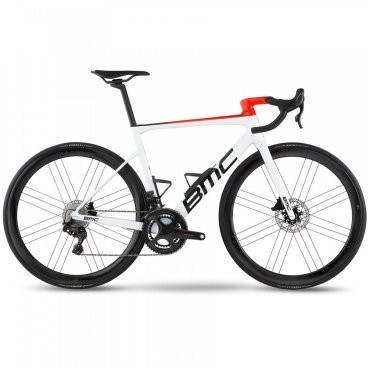 Фото Шоссейный велосипед BMC Teammachine SLR01 TEAM Super Record EPS White/Neon red, шоссейный, 2022, TMSLR01