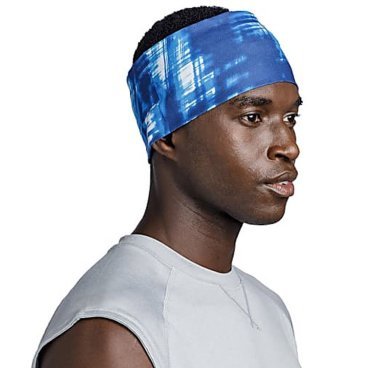 Повязка Buff Coolnet UV+ Wide Headband Attel Blue, мужская, 131415.707.10.00