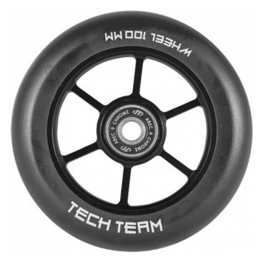 Фото Колесо для самоката Tech Team X-Treme, 100*24 мм, 6RT, черный, 067370