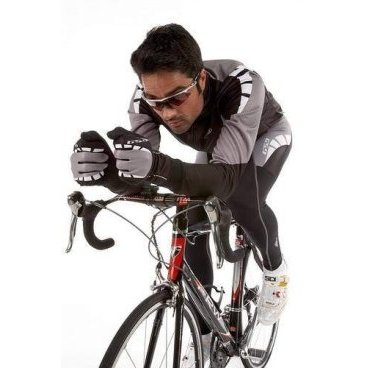 Фото Куртка велосипедная GSG SESTRIERE WindTex, зимняя, черный/красный, 683.25ser
