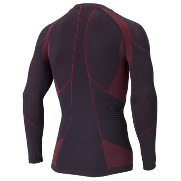 Футболка Accapi Polar Bear Sport Long Sleeve T-Shirt, с длинным рукавом, мужской, красный/черный, 2022-23, A740_9952