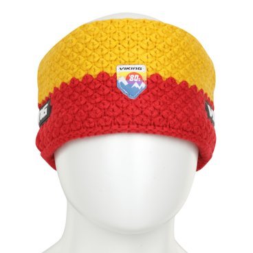 Фото Повязка VIKING Headband Riddle Multicolour, US:one size, желтый/красный, 2022-23, 210/24/8752_3464